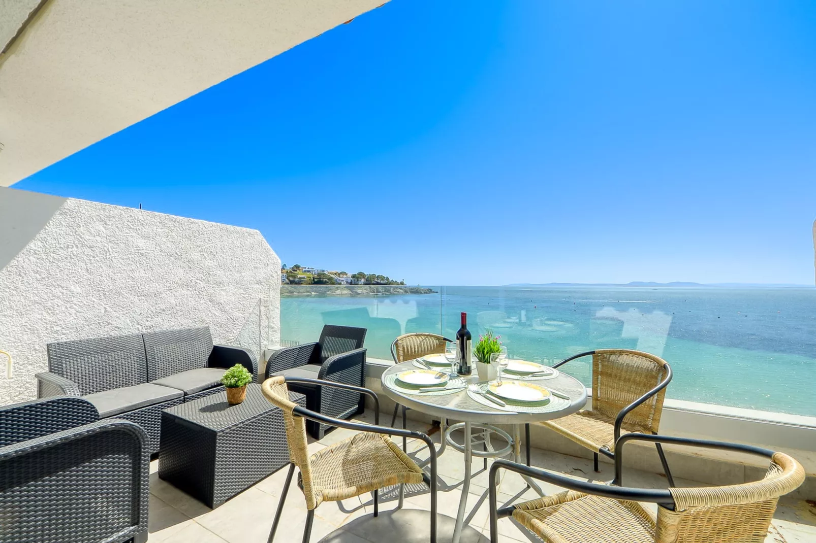 ALMADRAVA BEACH 1 Roses-Terrassenbalkon
