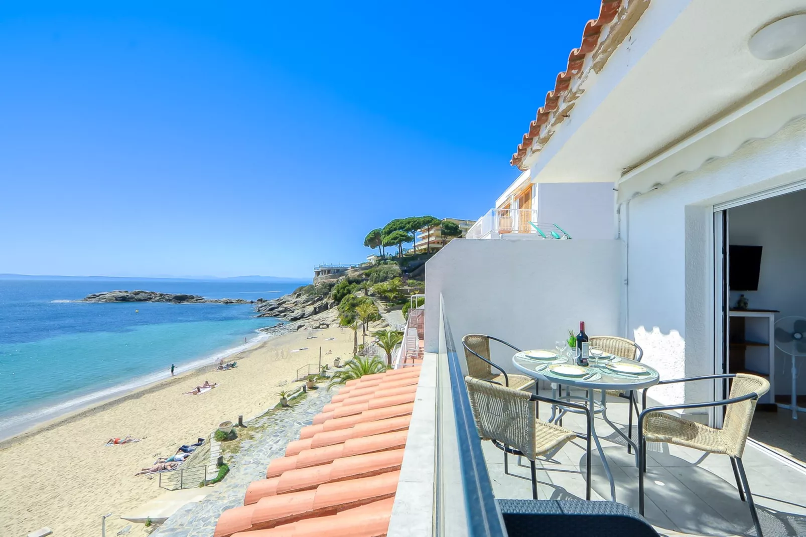 ALMADRAVA BEACH 1 Roses-Terrassenbalkon