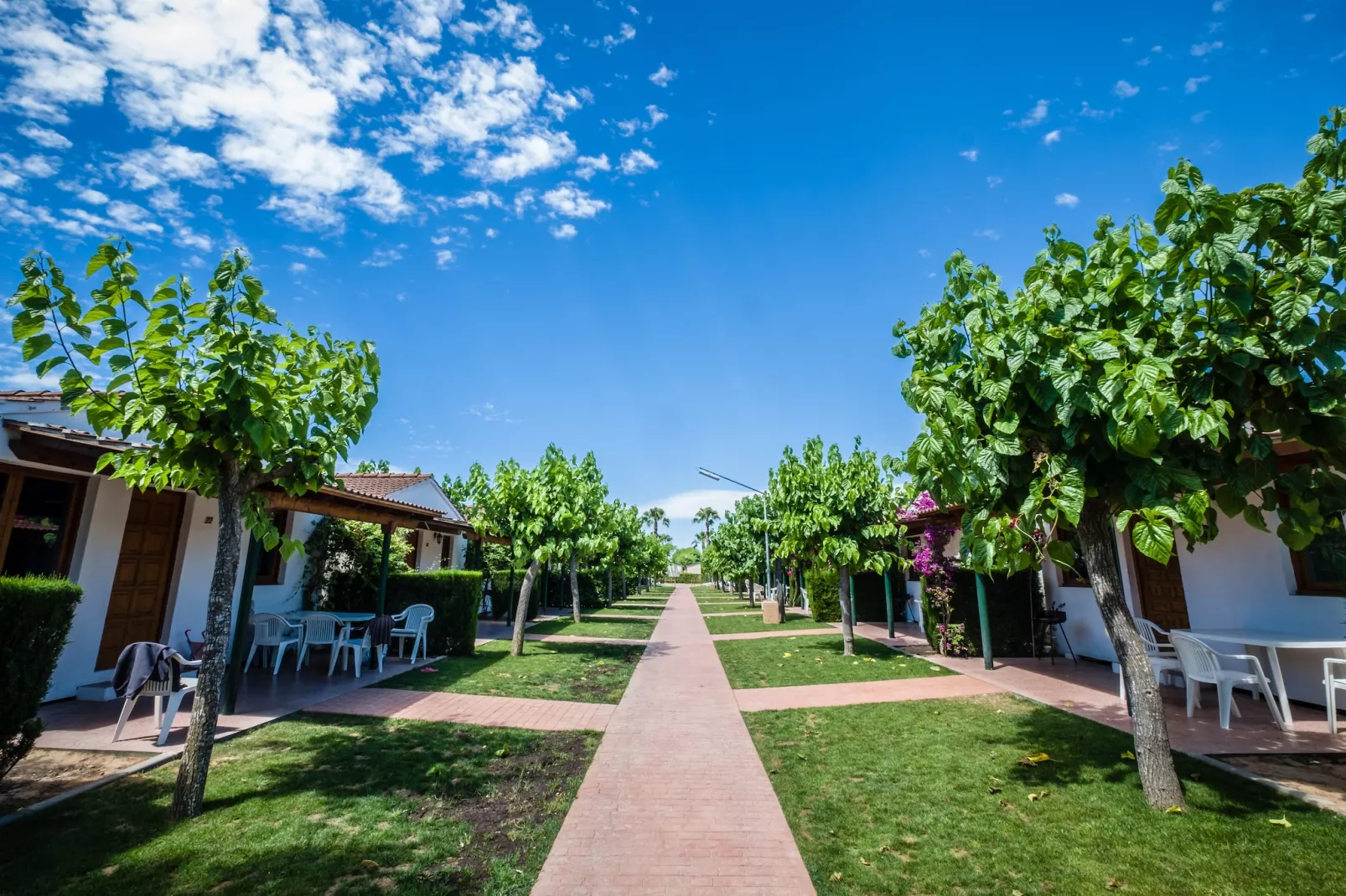 CAMPING ESTIVAL VENDRELL PLATJA Mobile home mediterranea 4 pax-Gärten Sommer
