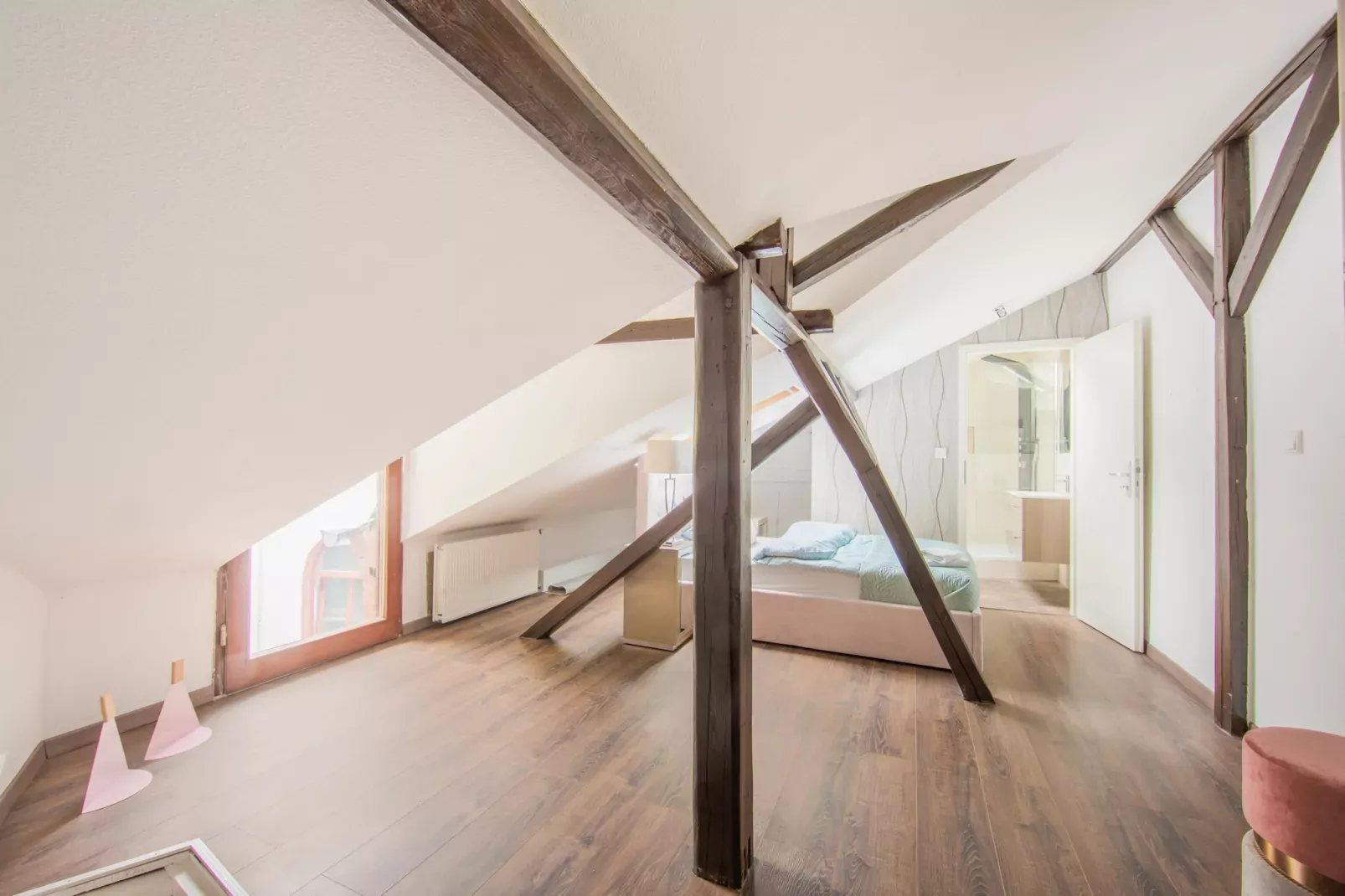 Maisonette im Taunus mit mediterrane Terrasse-Schlafzimmer