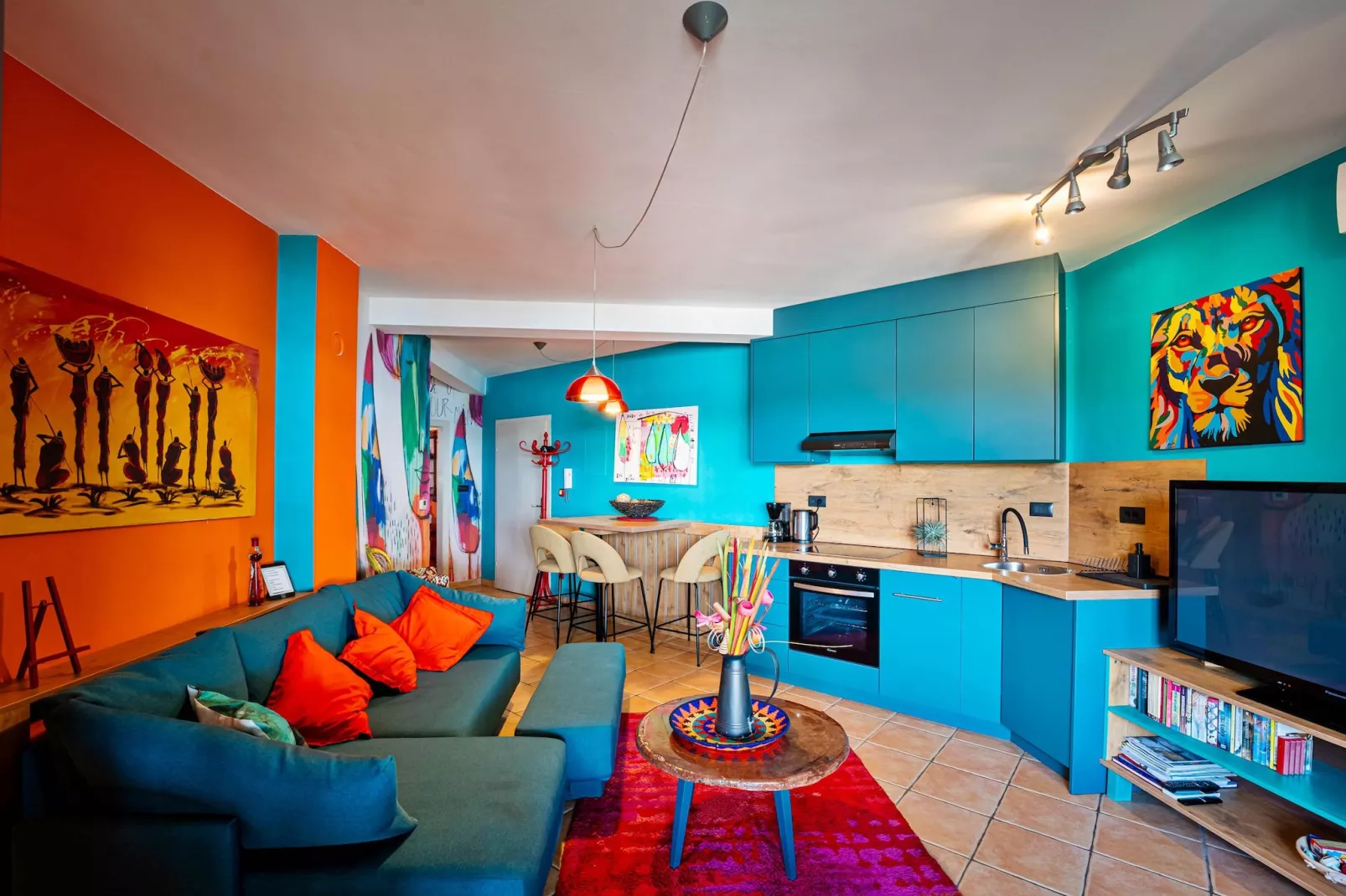 Oliveto - Apt. Sole with Sea View-Salon
