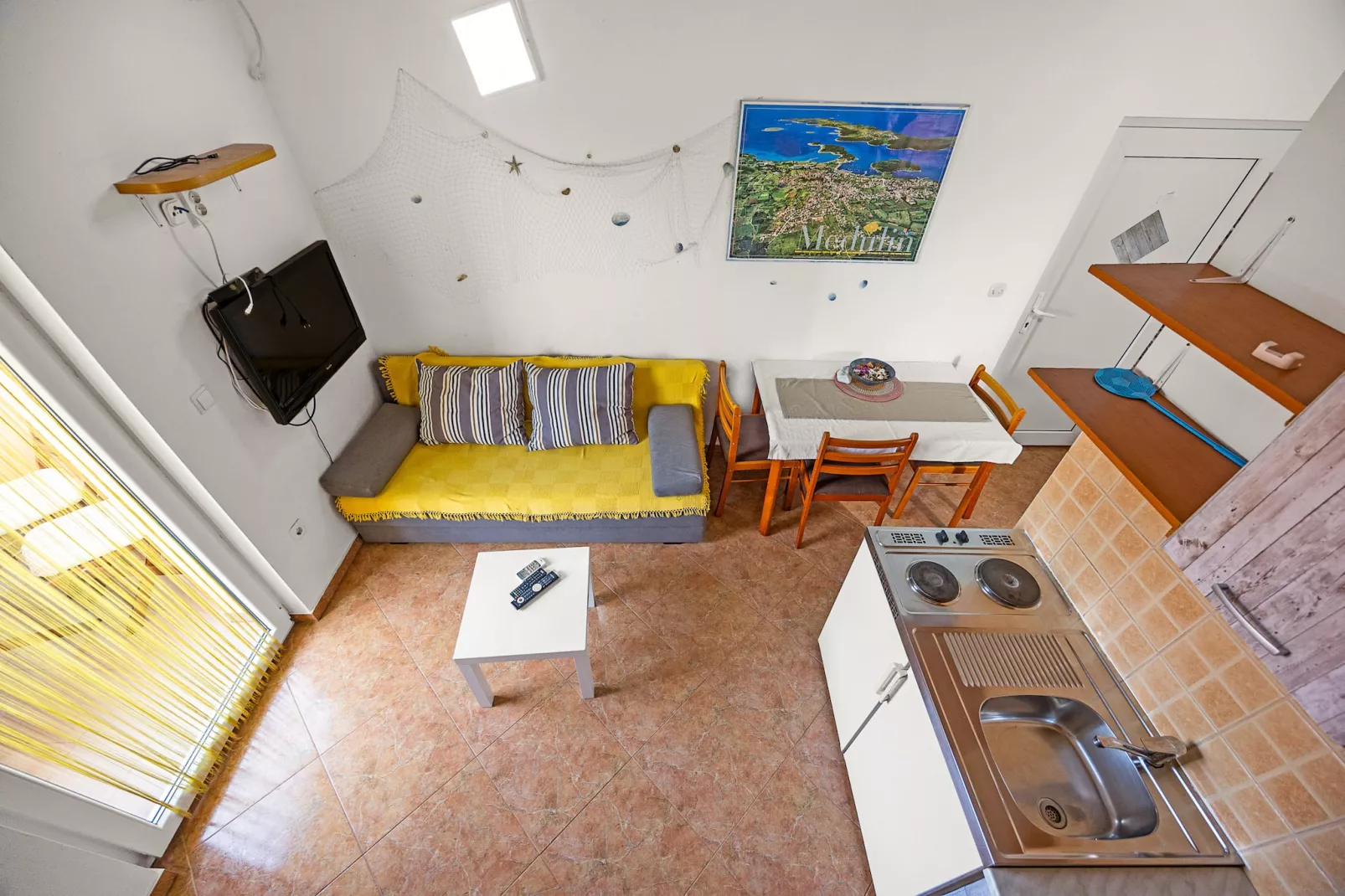Mijic Studio 2 - 250 m to the Beach-Living room