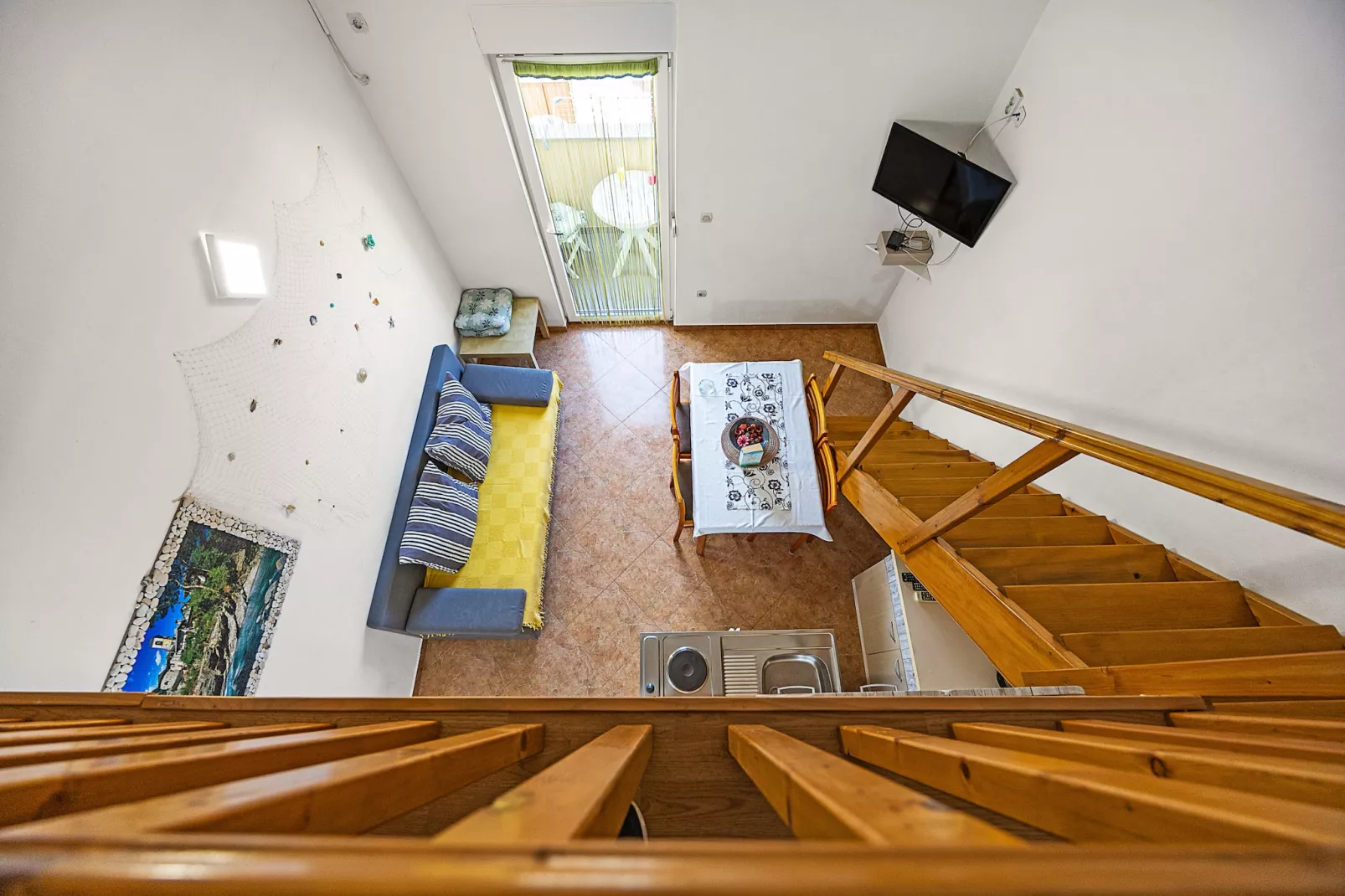 Mijic Studio 1 - 250 m to the Beach-Living room