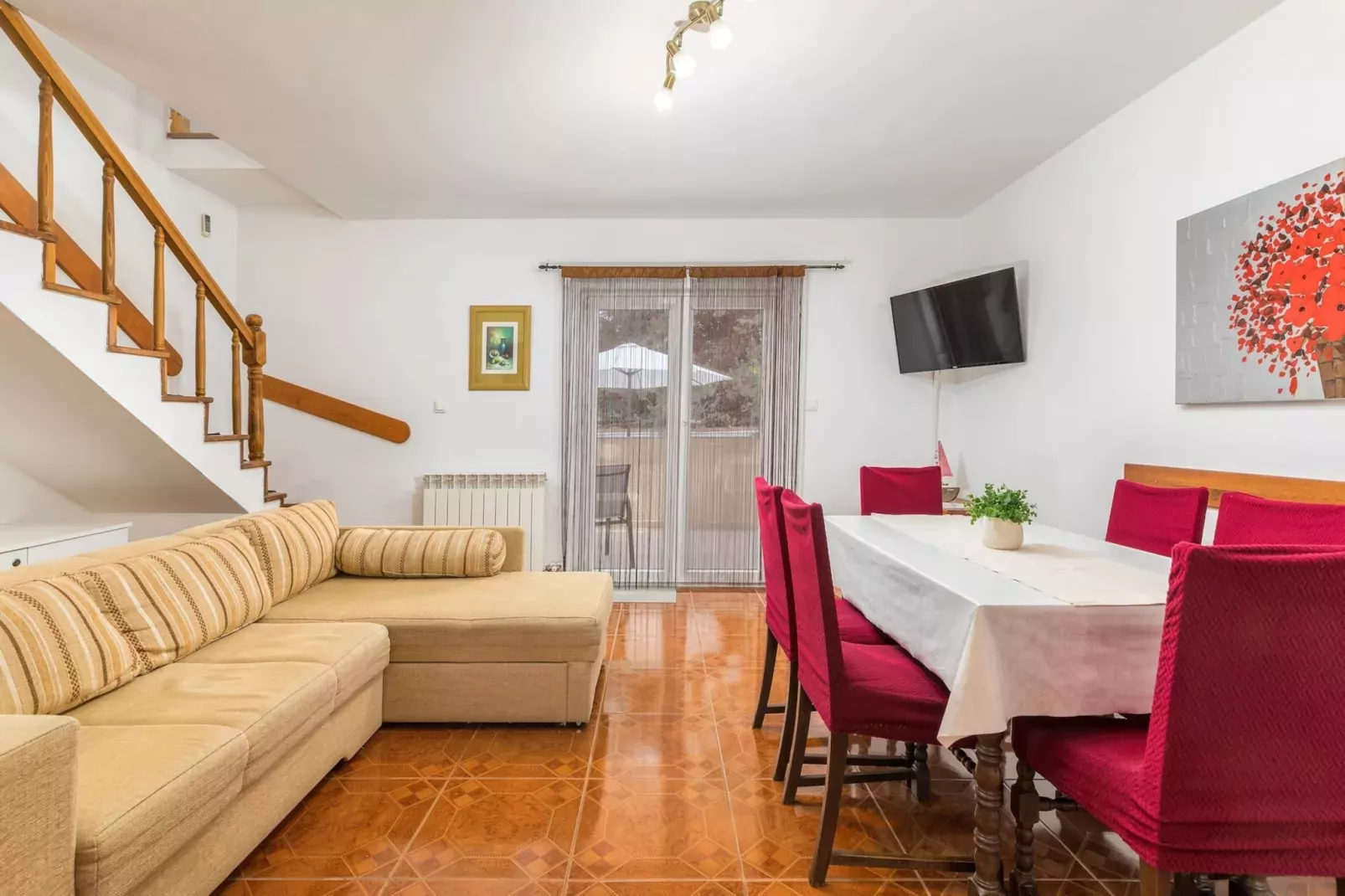 Apartment with Pool in Liznjan - Buneta-Living room