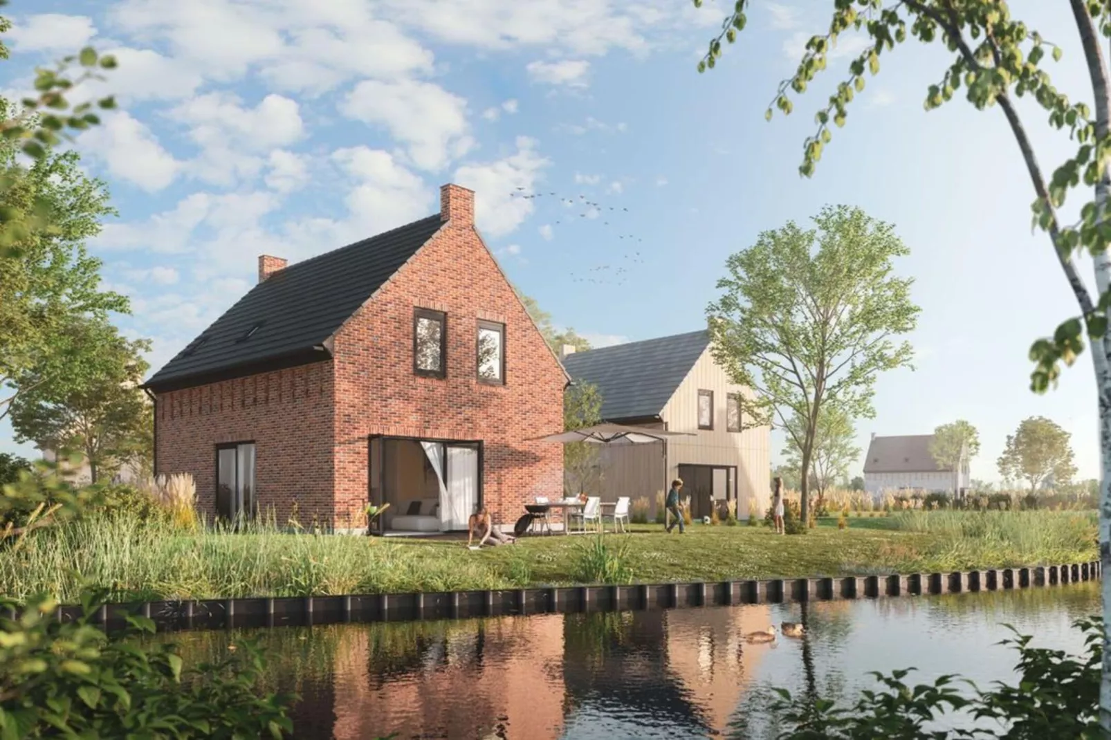 Park Veerse Kreek 4-Gebiete Sommer 1 km