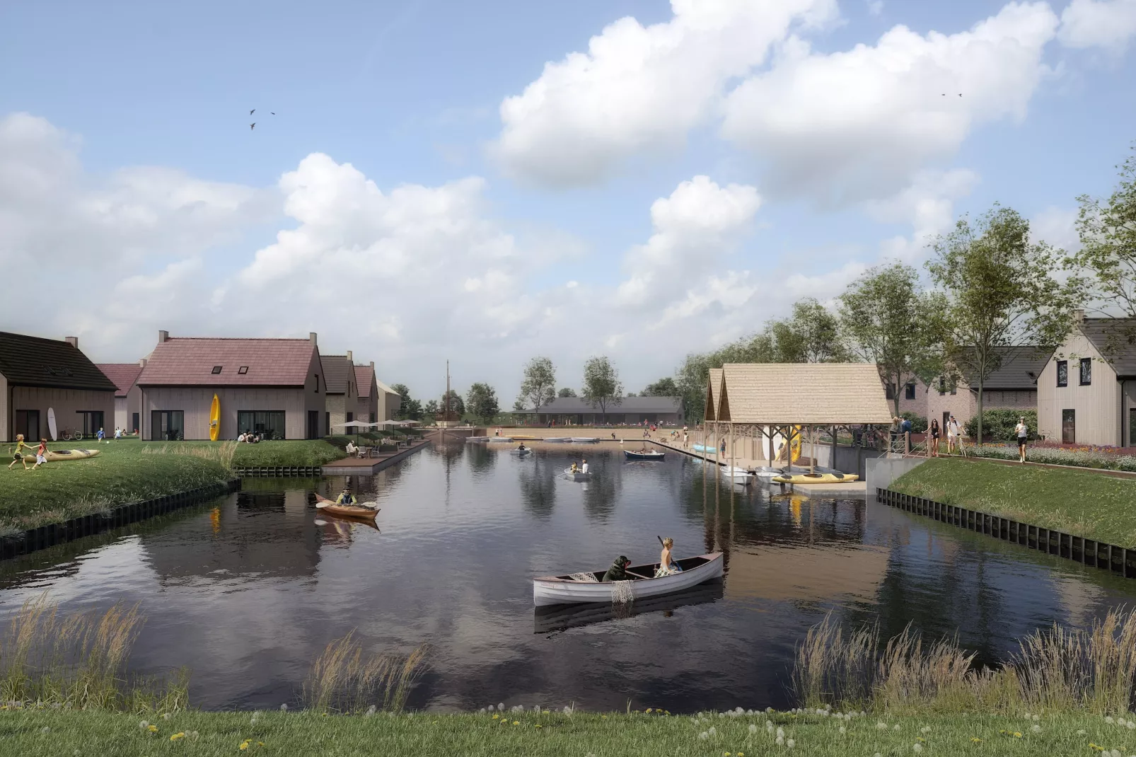 Park Veerse Kreek 4-Gebiete Sommer 5 km