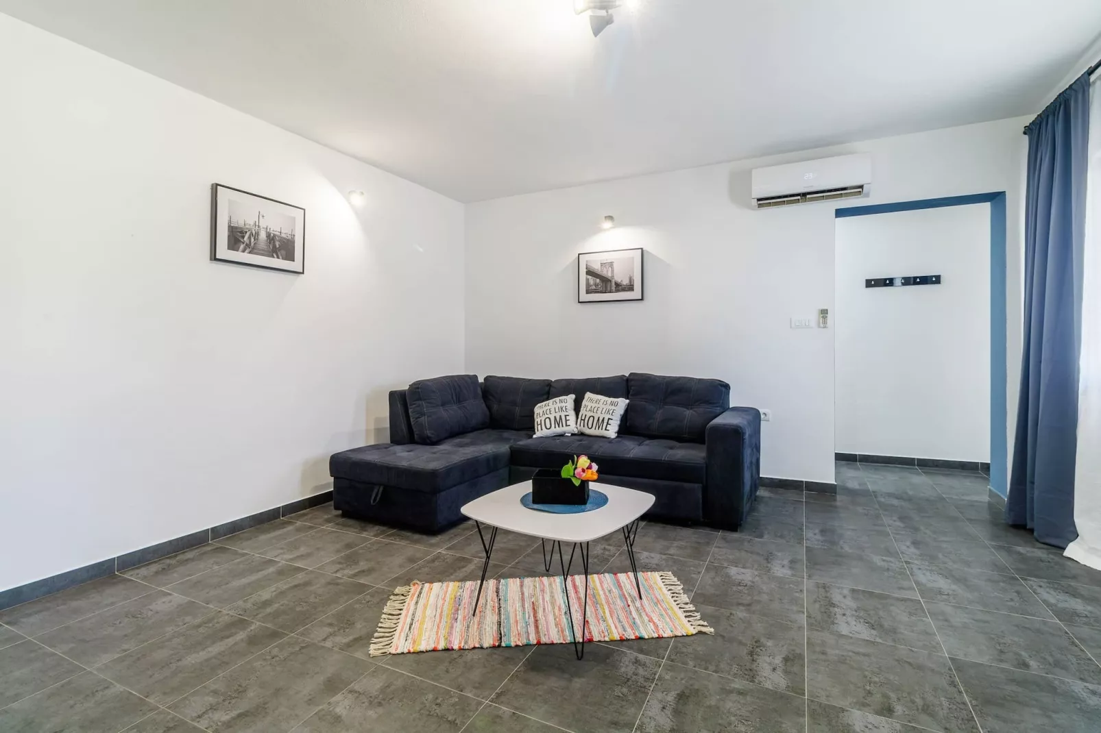 Holiday House Ulika with Private Pool-Living room