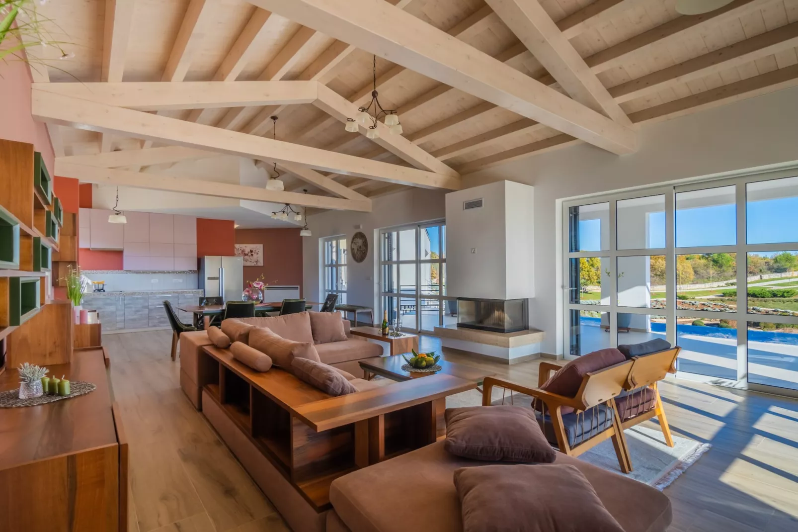 Villa Arkaim with Private Pool-Living room