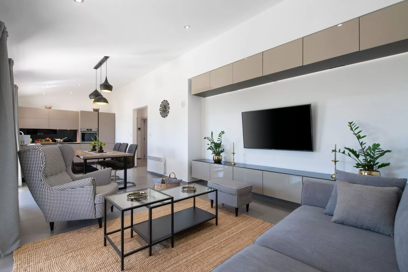 Villa Silentio with Jacuzzi and Pool (4+2)-Living room