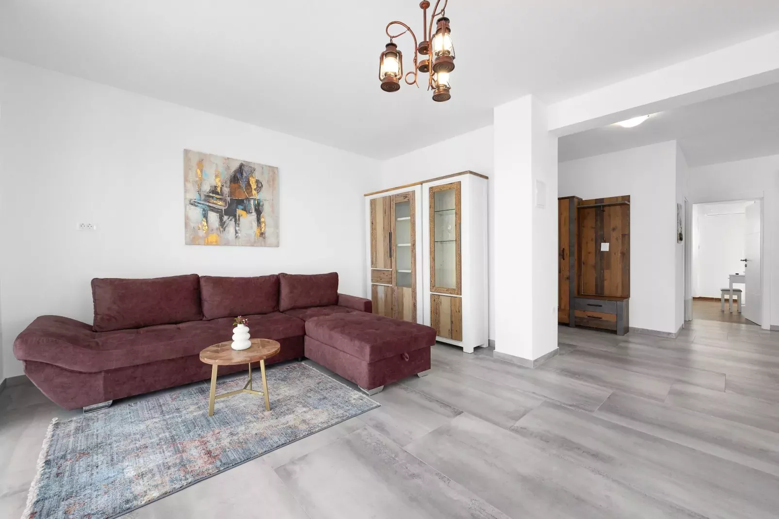 Enchanting Villa Rossa South with Pool and Jacuzzi-Living room