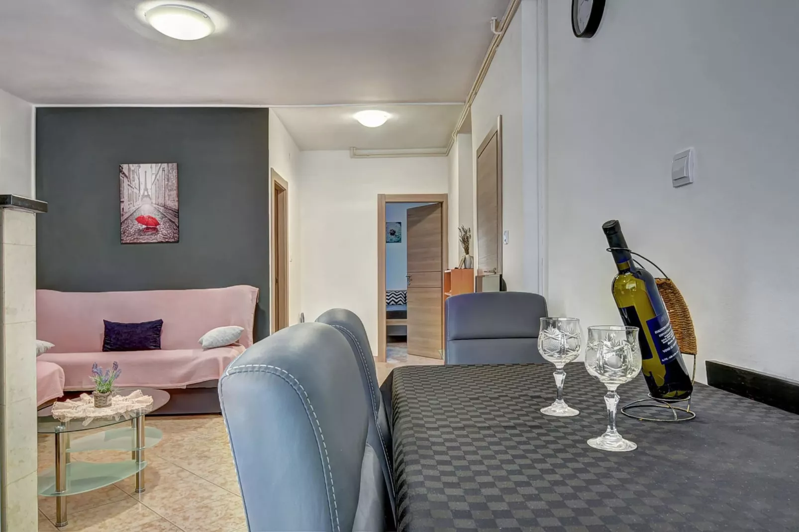 Kajfes A5 - One Bedroom Apartment with Terrace-Dining room