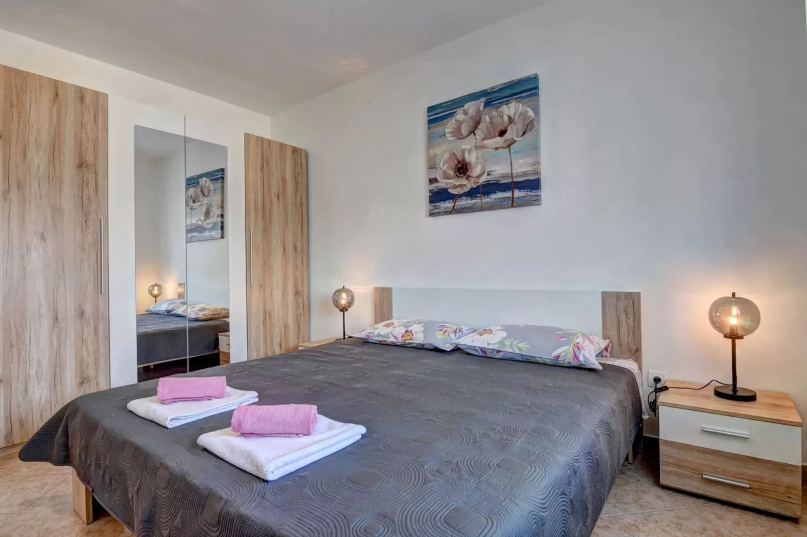 Kajfes A5 - One Bedroom Apartment with Terrace-Bedroom