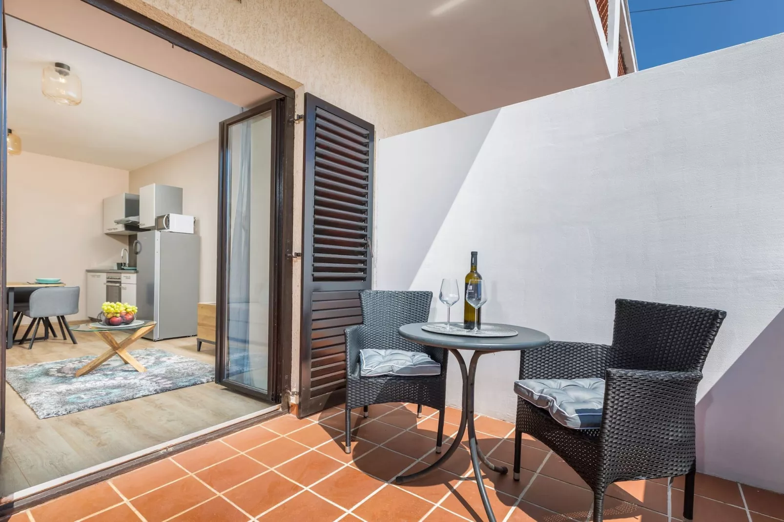 Marceta Apartment 1 - Pool and Big Garden-Terrassenbalkon