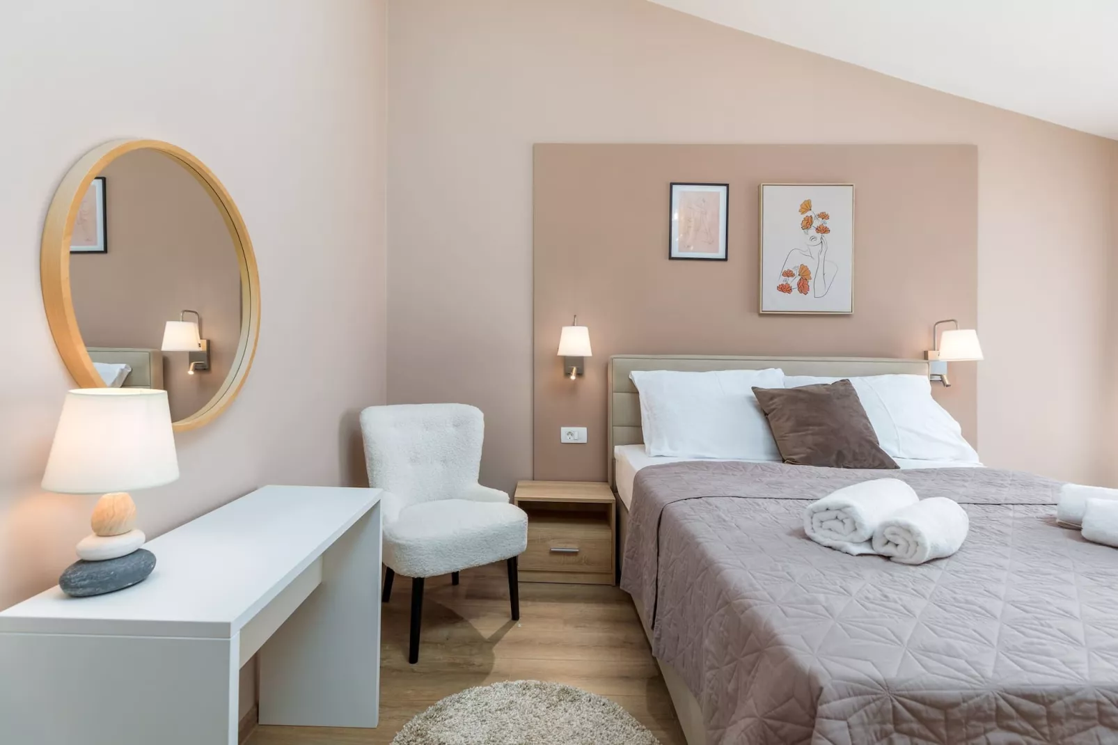 Marceta Apartment 3 - Pool and Big Garden-Schlafzimmer