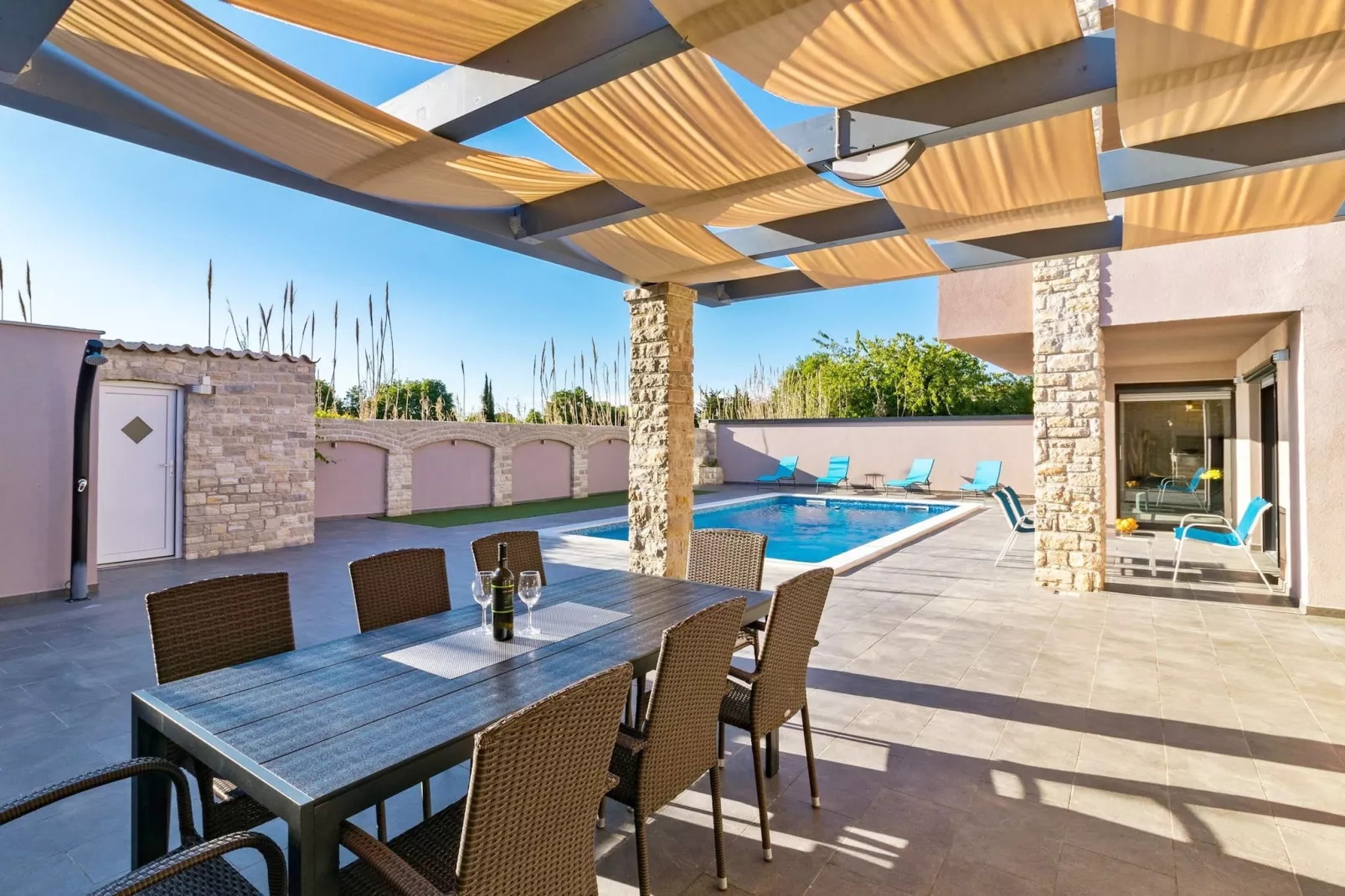Beautiful Villa Philippo with Pool (publish)-Terrace