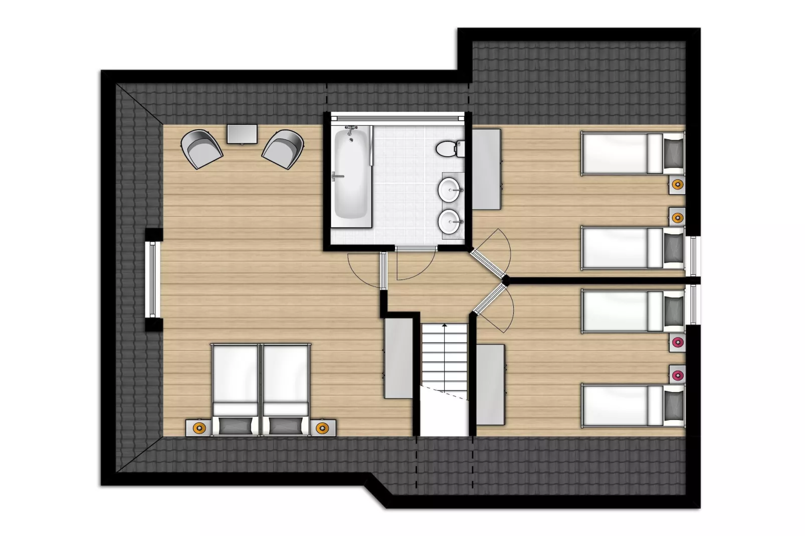 Buitenhof Domburg 1-Floor plan
