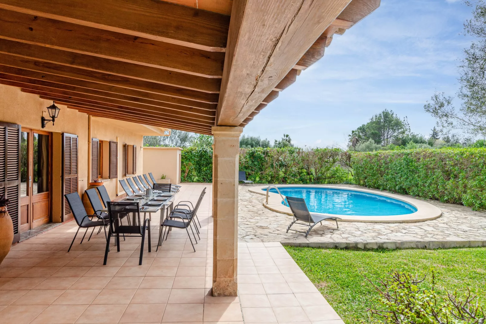 Finca en Pollença con piscina y barbacoa, Escandeu-Terrace
