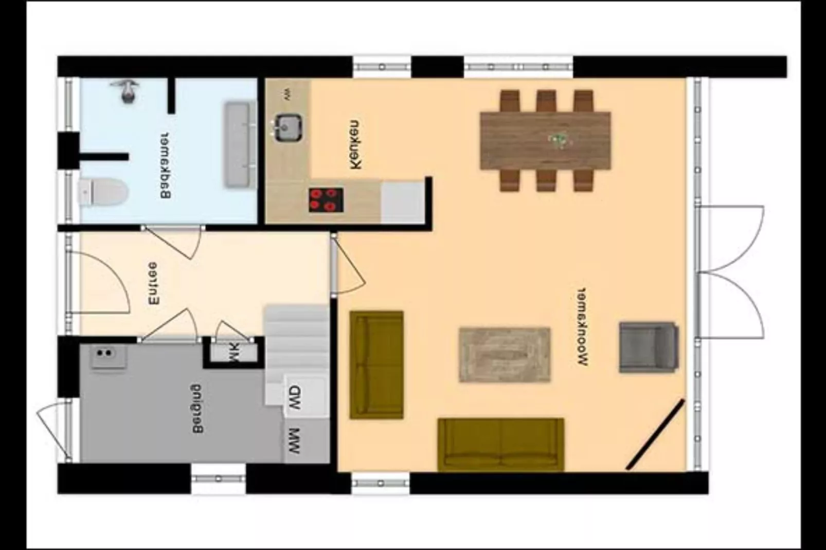 Vakantiepark Hellendoorn 3-Floor plan