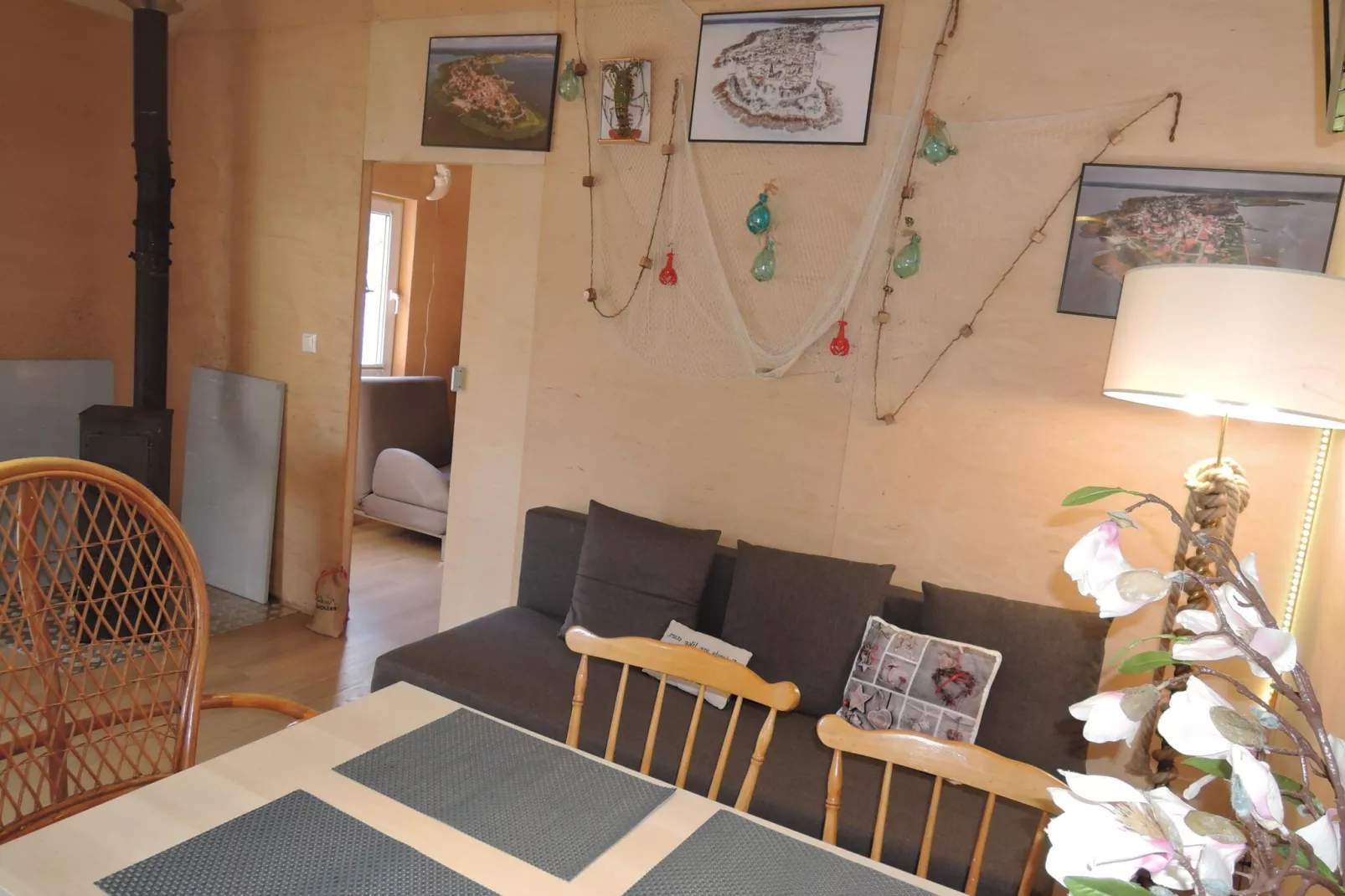 Maritime Ferienhaus für 4 Personen in Nowe Warpno-Living room