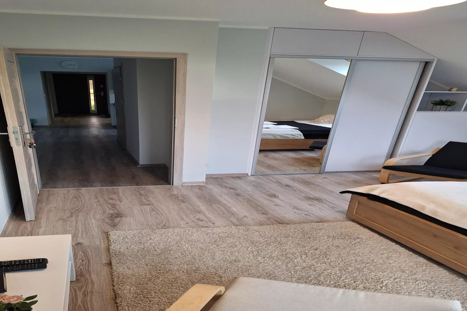 Komfortowy apartament z basenem i ogrodem dla 6 osób w Stepniczce-Bedroom