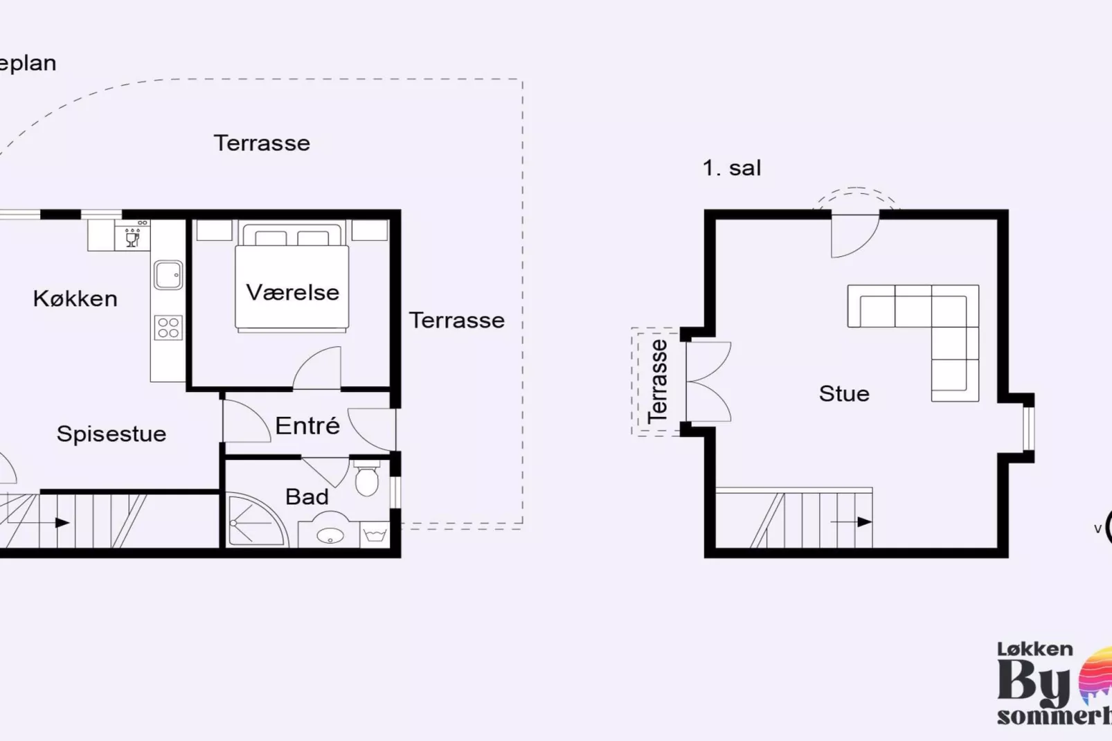 Holiday home in Lokken with terrace-Indoor