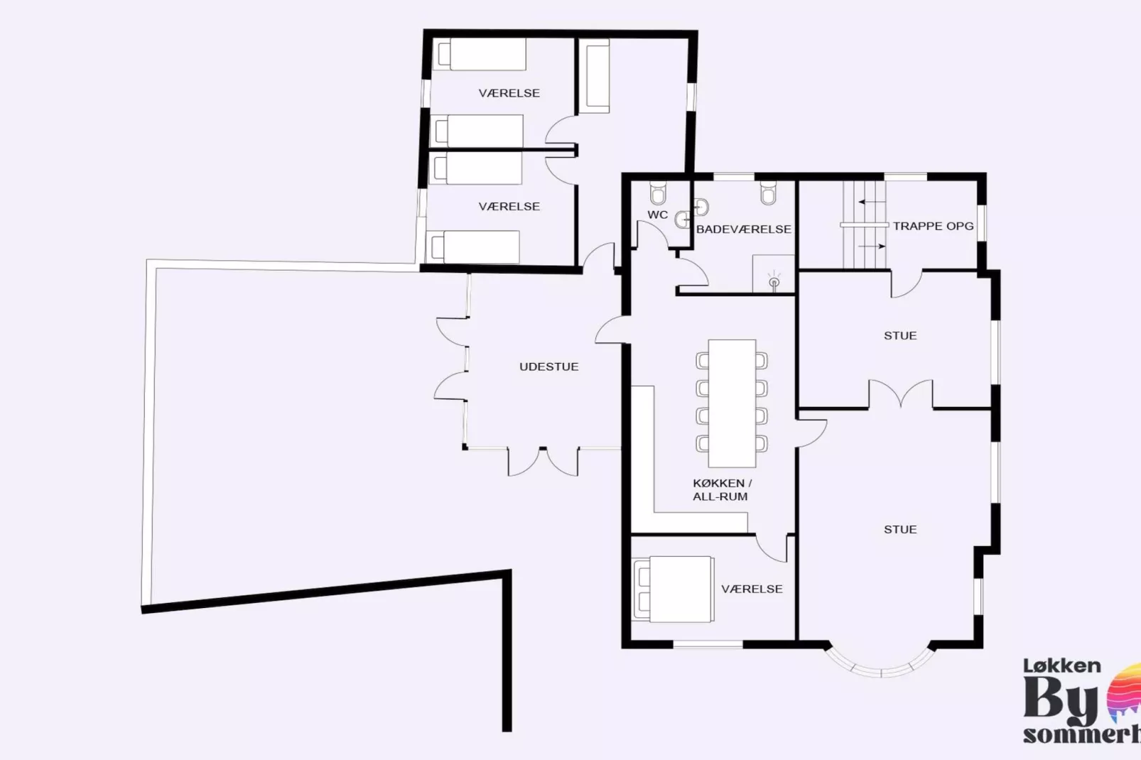 Holiday home in Lokken by the sea-Indoor