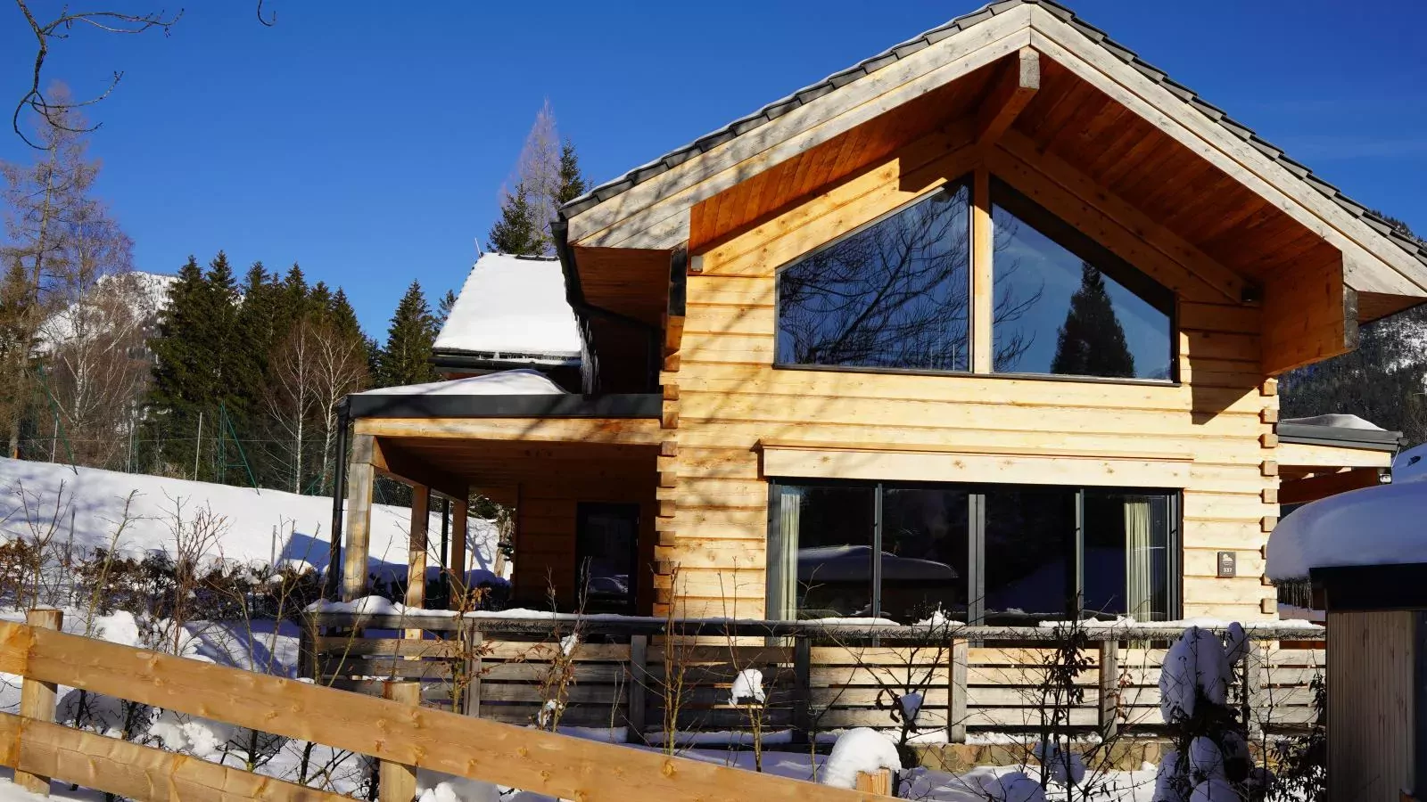 Holzchalet Tauplitz-Extérieur hiver