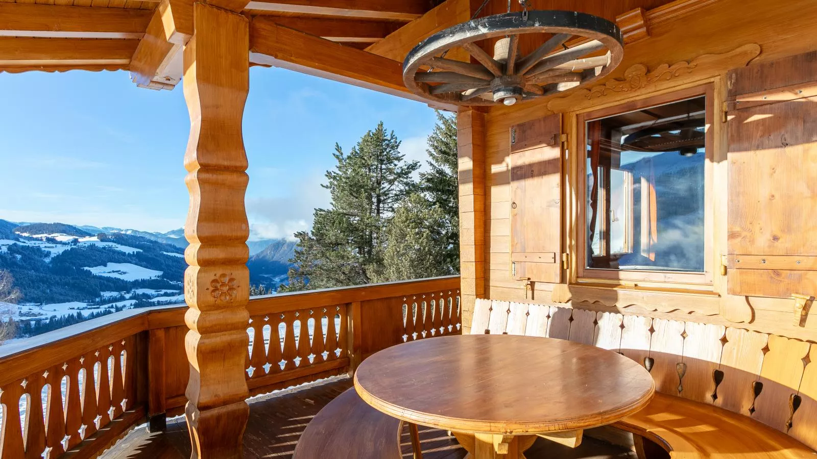 Hütte zum Dillental-Terrace balcony