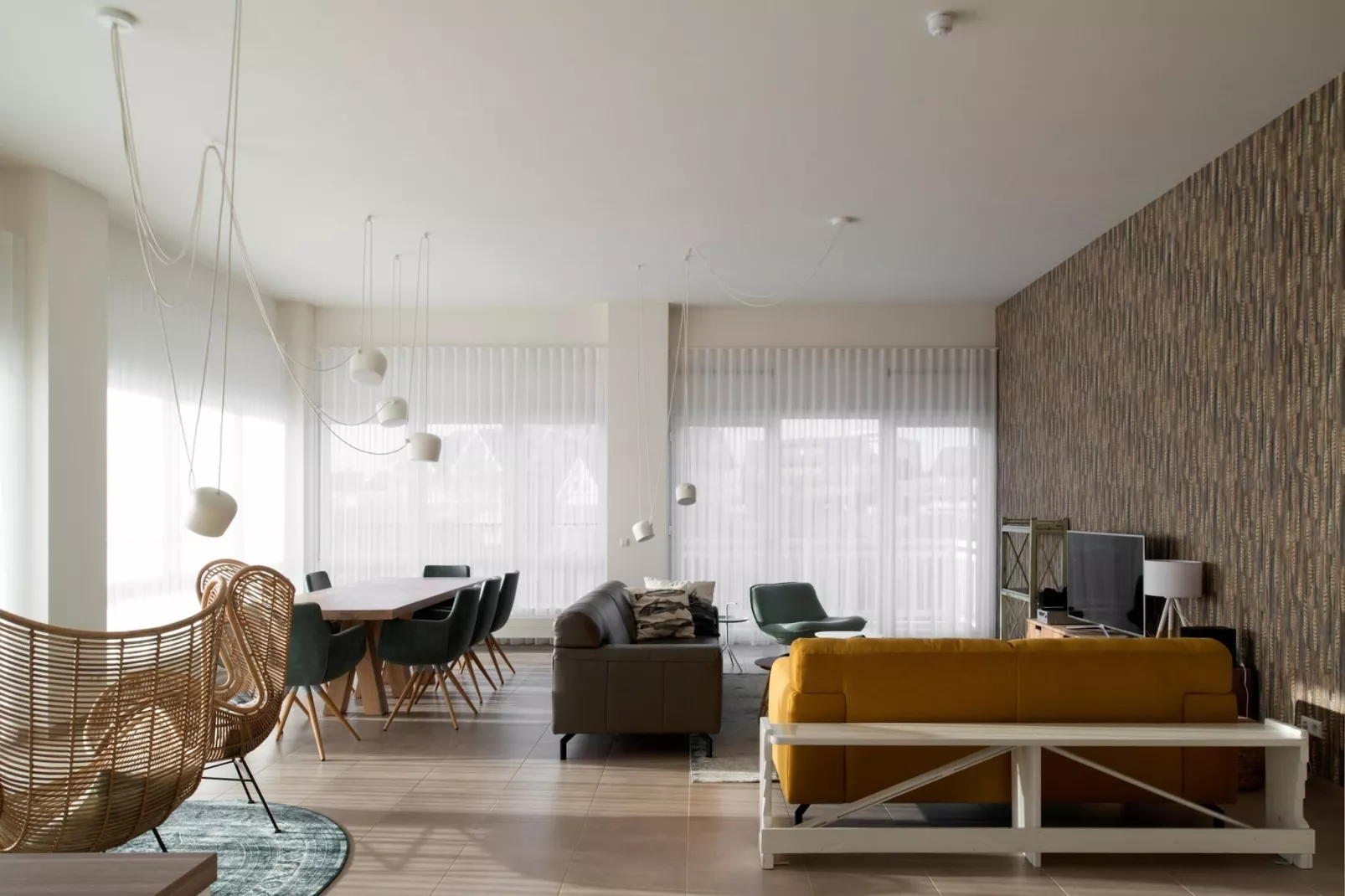 Penthouse Duinhof-Living room