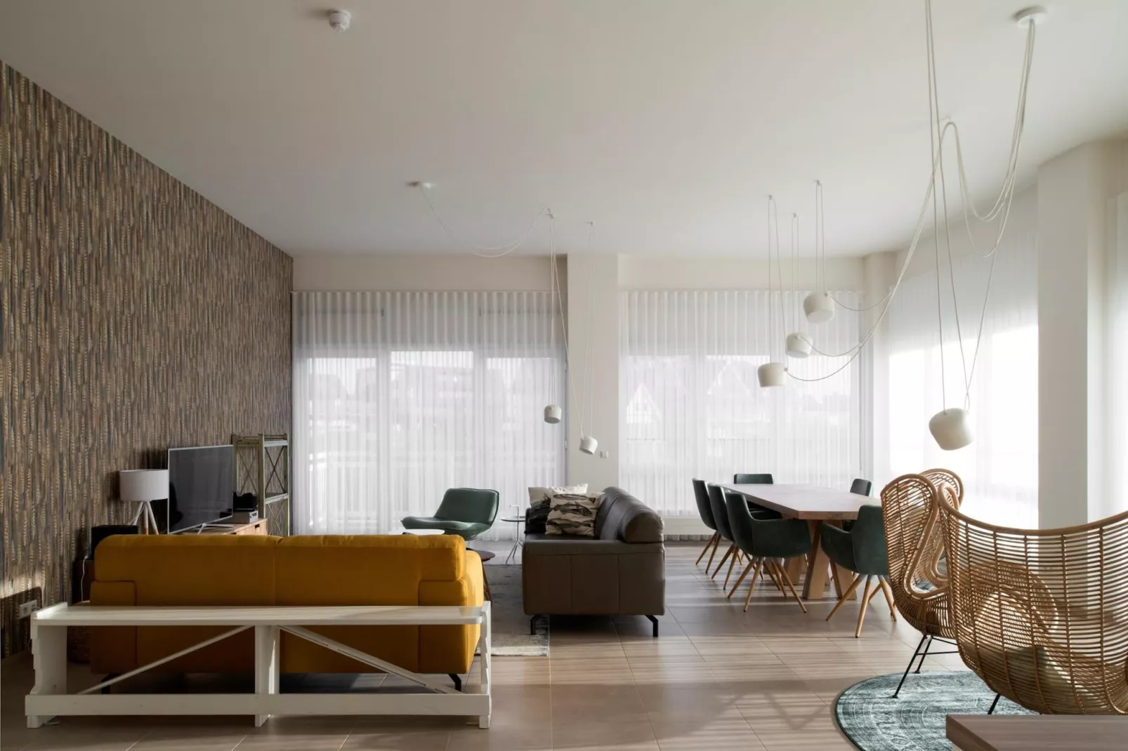 Penthouse Duinhof-Living room