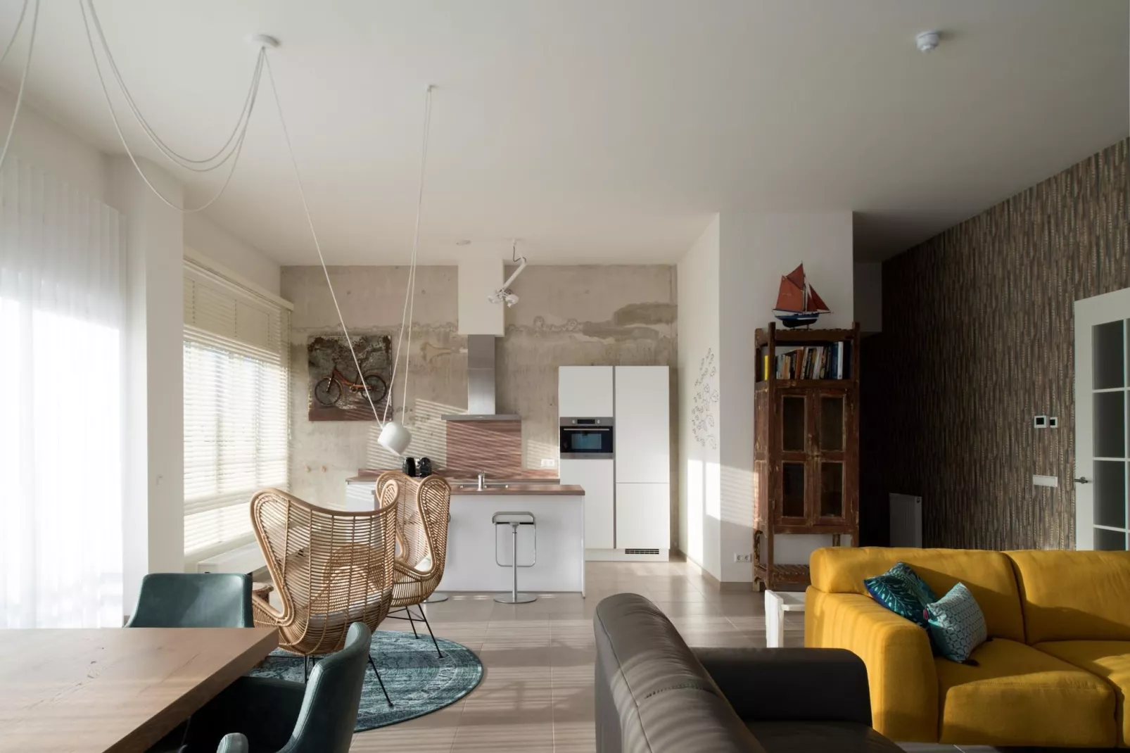Penthouse Duinhof-Living room