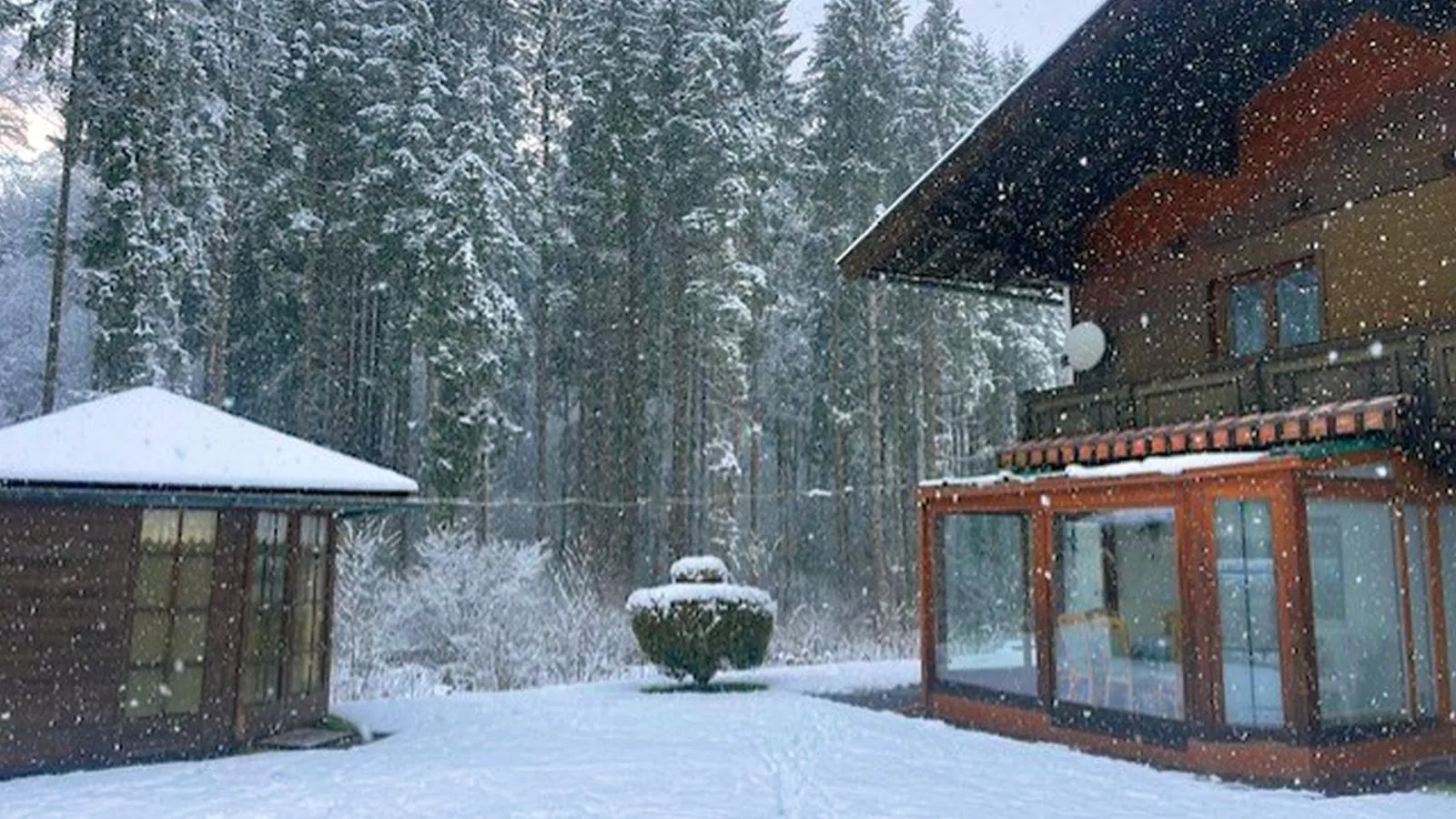 Landhaus am Waldrand-Garden winter