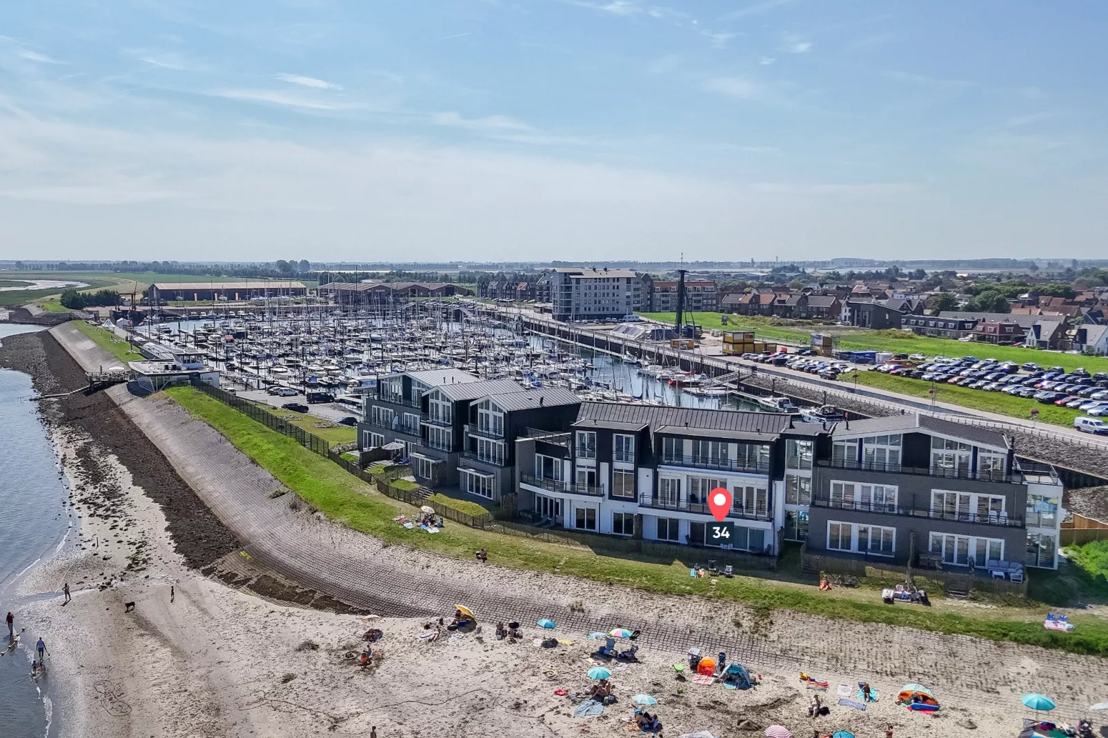 Luxe appartement Vista Maris - Havenweg 8-34  Sint-Annaland Oosterschelde-Exterior summer