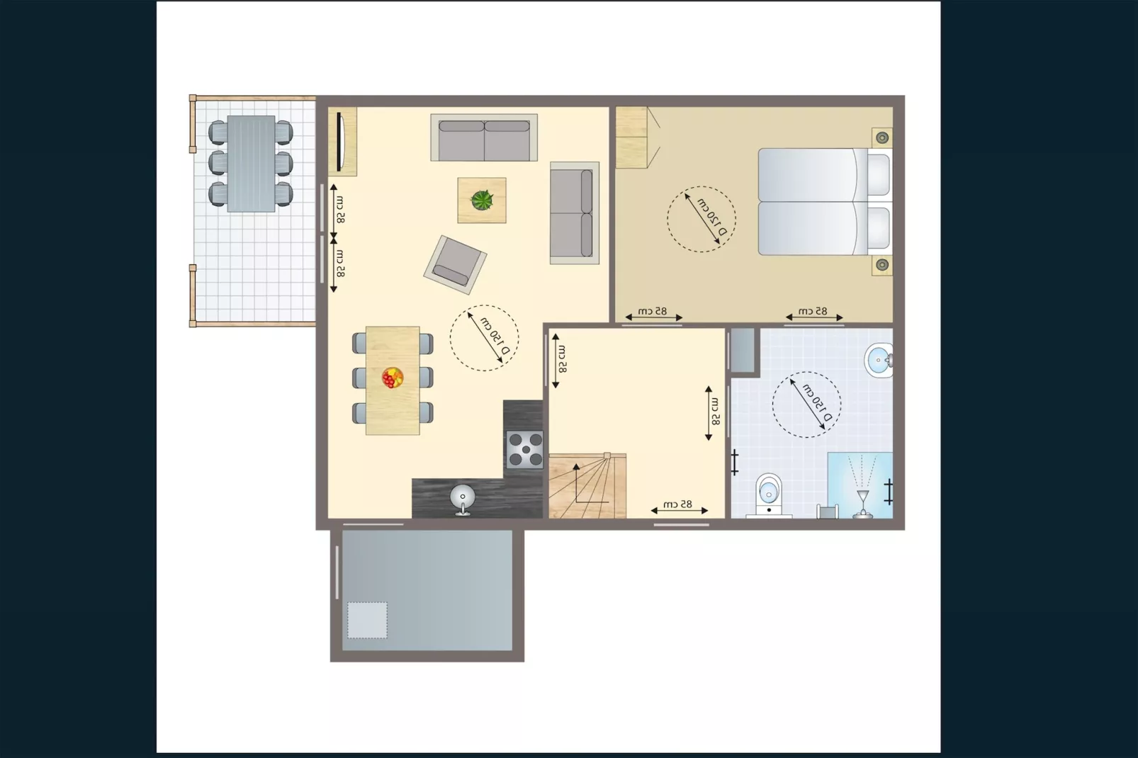 006 vrij toegankelijk-Badezimmer