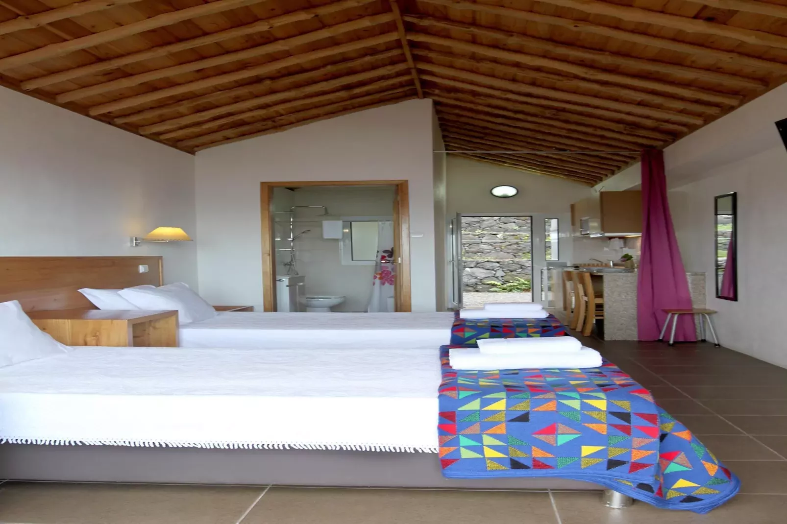Small semi-detached holiday home in Santo Amaro-Bedroom