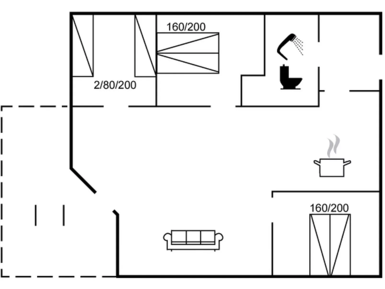 "Arkil" - 150m from the sea-Dedans
