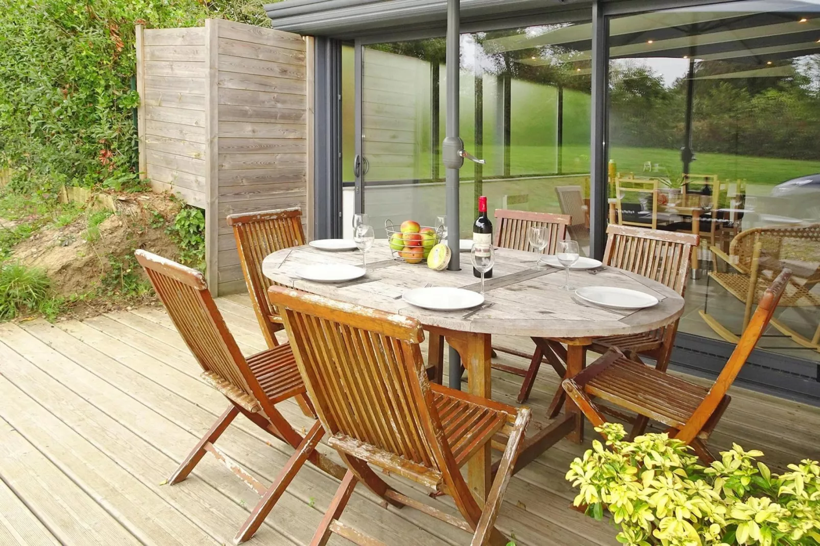 Semi-detached house Brucheville-Terrace balcony