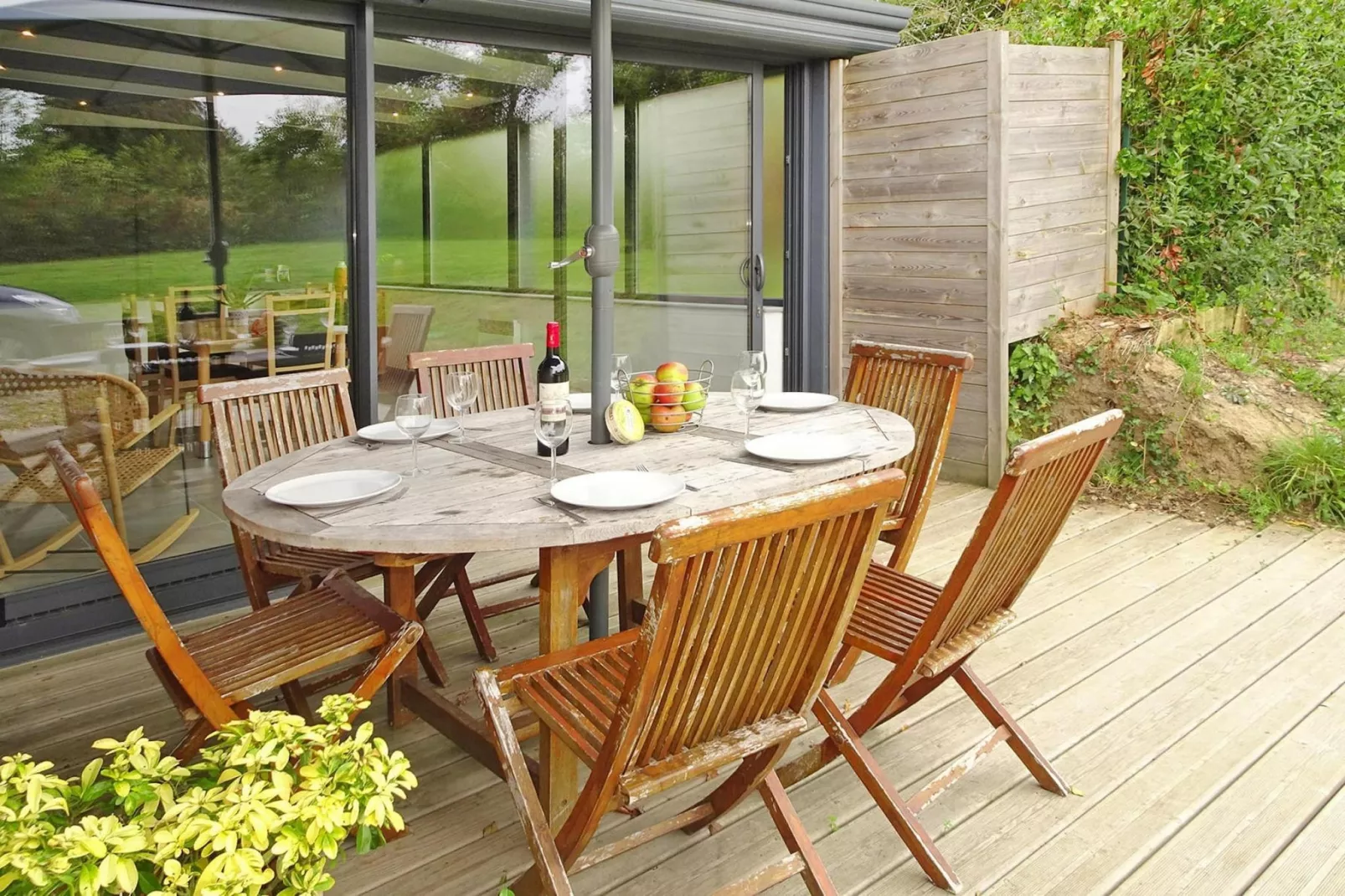 Semi-detached house Brucheville-Terrace balcony