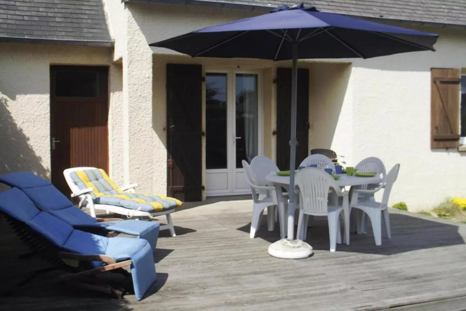 Holiday home Portbail-Terrace balcony