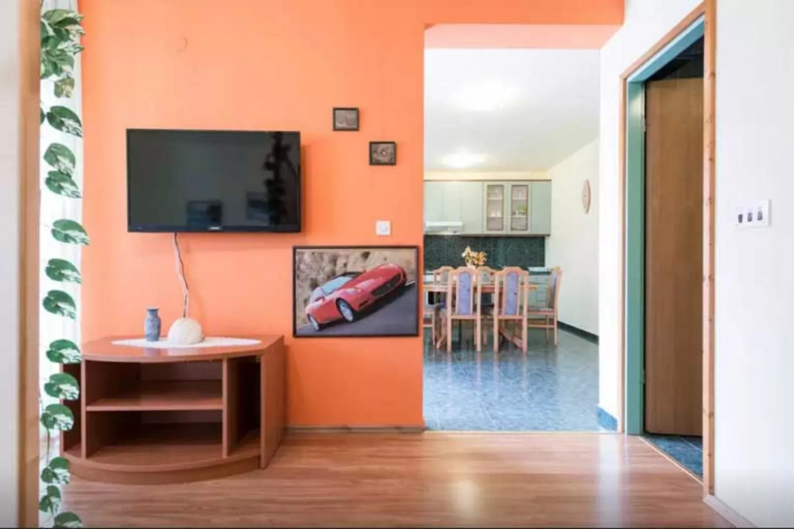 Villa Supetar Garden - Two Bedroom Apartment with Terrace-Living room