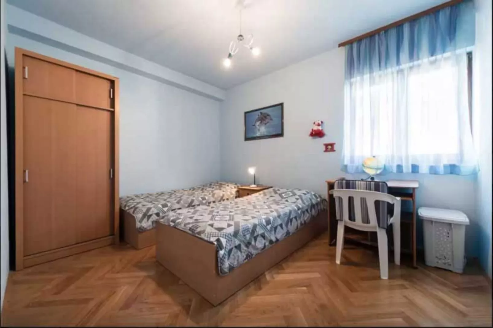 Villa Supetar Garden - Two Bedroom Apartment with Balcony-Bedroom