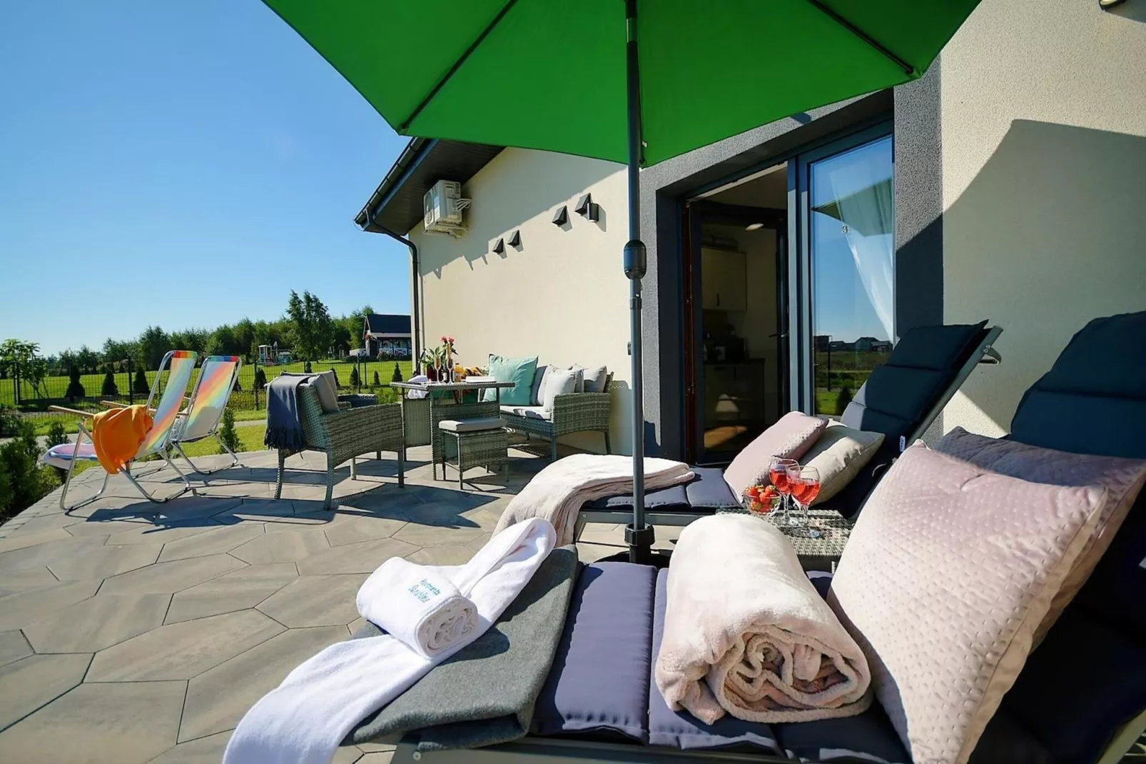 Apartament nr 3 Mielenko-Terrassenbalkon