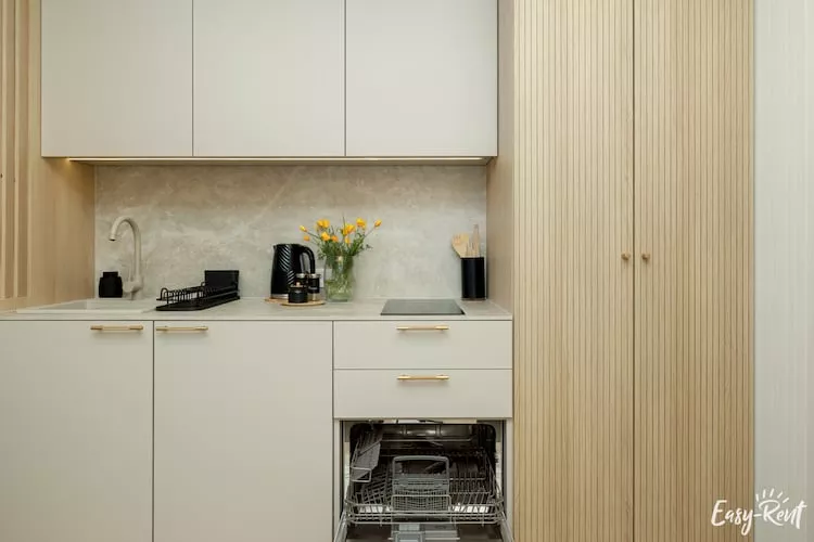 Apartament Uzdrowiskowa 4A-23 Łukęcin-Kitchen