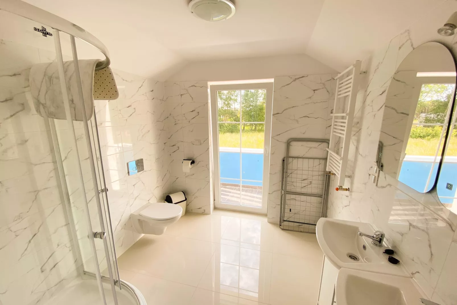 Ferienhaus Kormoran in Nowe Warpno für 10 Personen LUK-Badezimmer