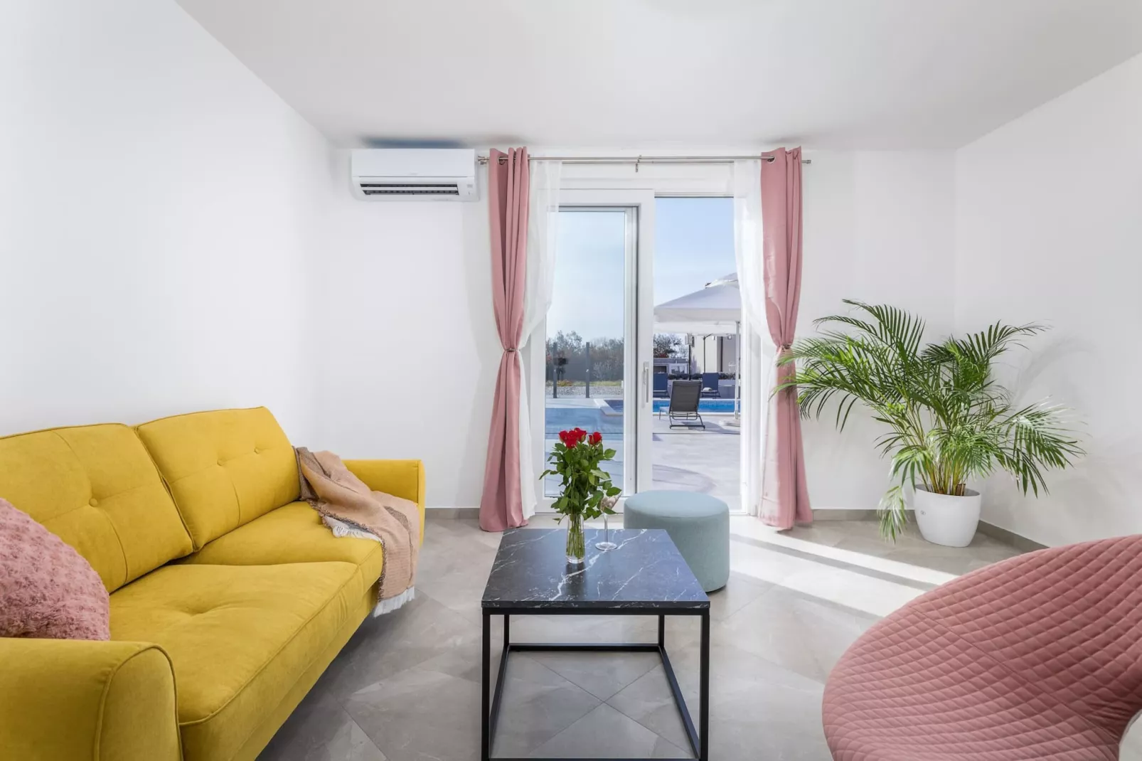 Villa Berg II - Pool, Game Room, Trampoline-Living room