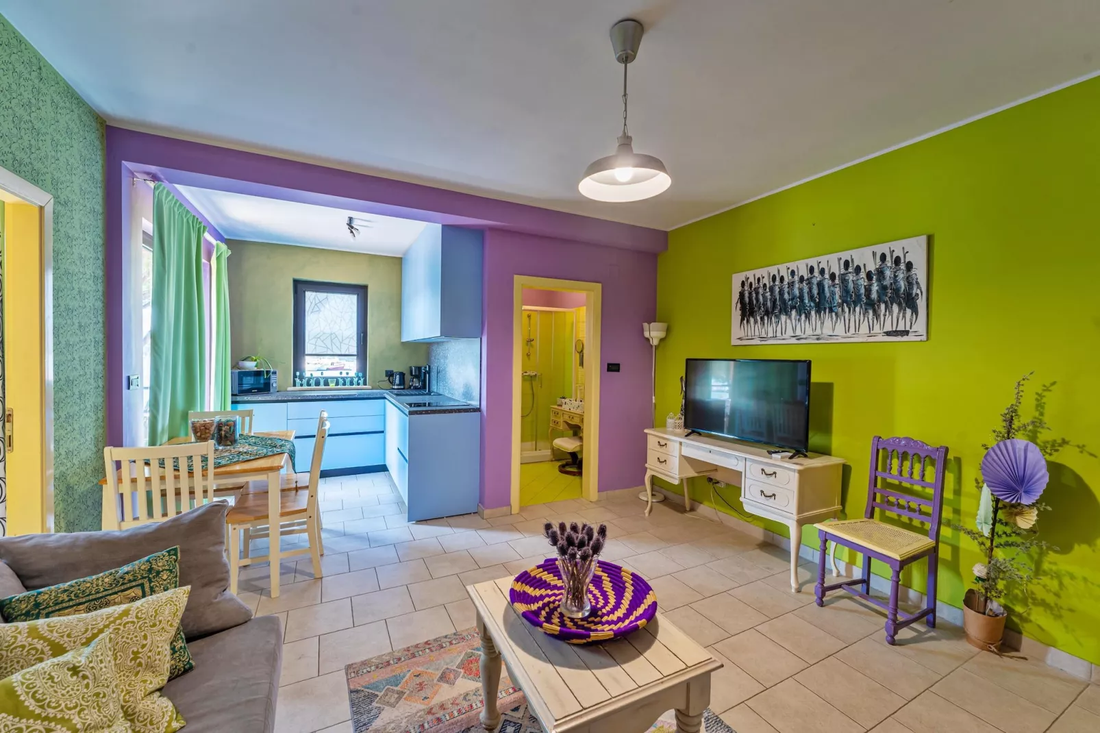 Oliveto - Apartment Lavanda with Sea View-Living room