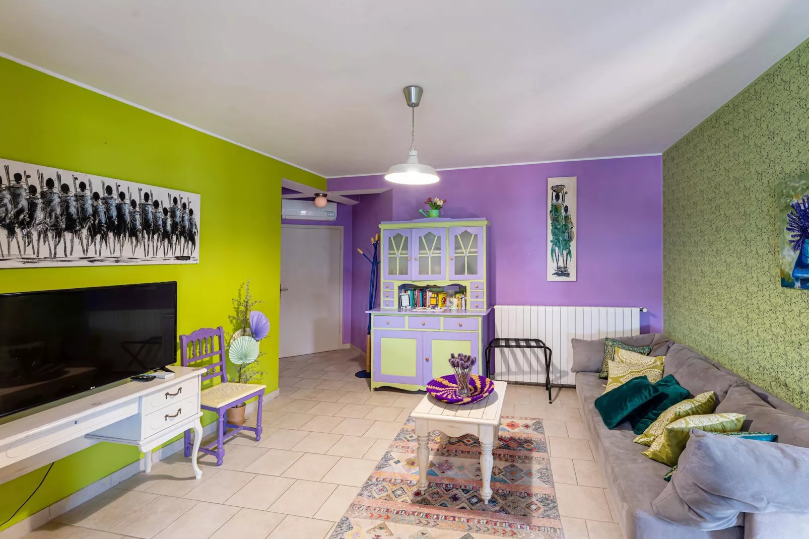 Oliveto - Apartment Lavanda with Sea View-Living room