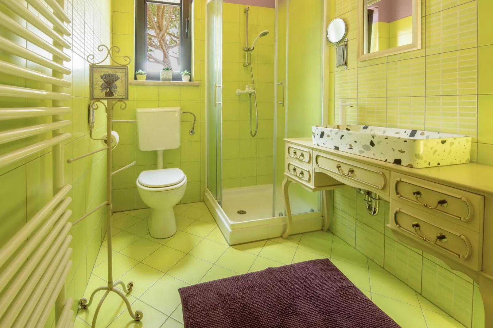Oliveto - Apartment Lavanda with Sea View-Bathroom