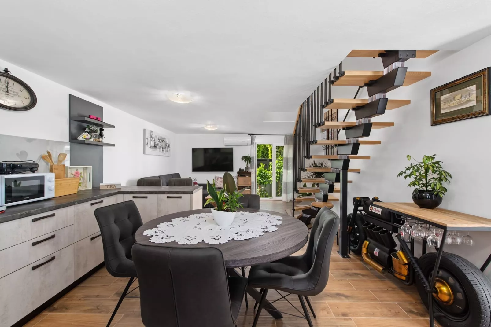 Holiday Home Sea - Beautiful Garden, Sea View-Kitchen