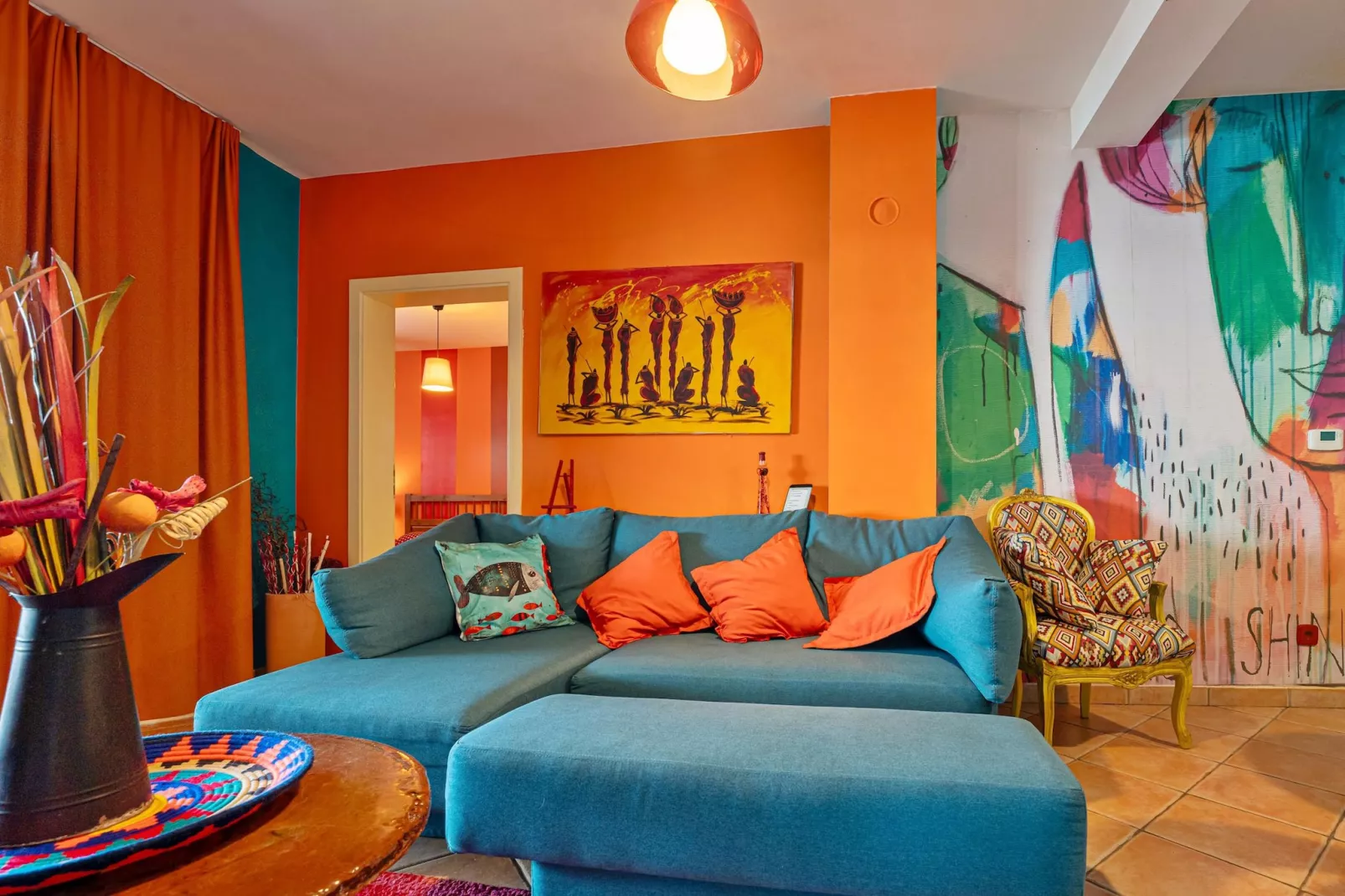 Oliveto - Apt. Sole with Sea View-Salon
